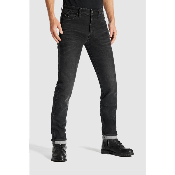 Pando Moto Robby Arm 01 Men's Jeans Black