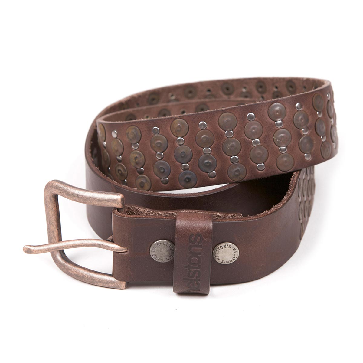 brown studded belt