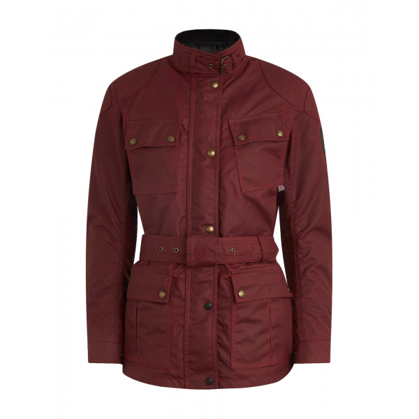 Belstaff Trialmaster Waxed Cotton Jacket Racing Red Women