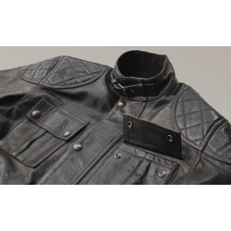 Belstaff Brooklands Leather Jacket - Antique Black