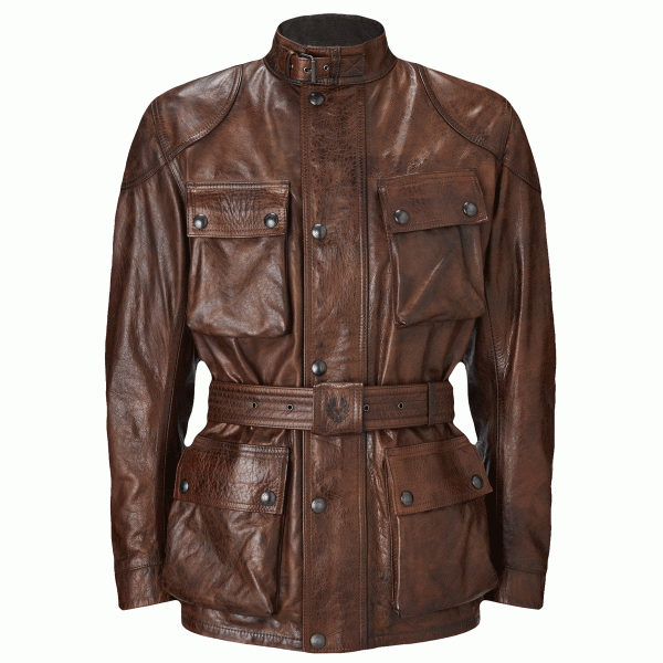 Belstaff Trialmaster Pro Hand Waxed Leather Jacket - Burnt Cuero