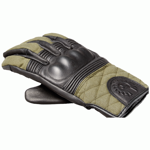 Belstaff Hampstead Gloves Black / Forest Green