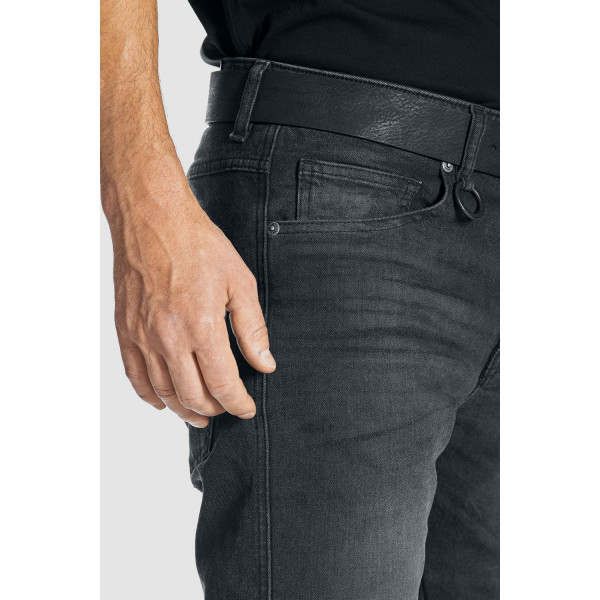 Pando Moto Robby Slim Black Riding Jeans